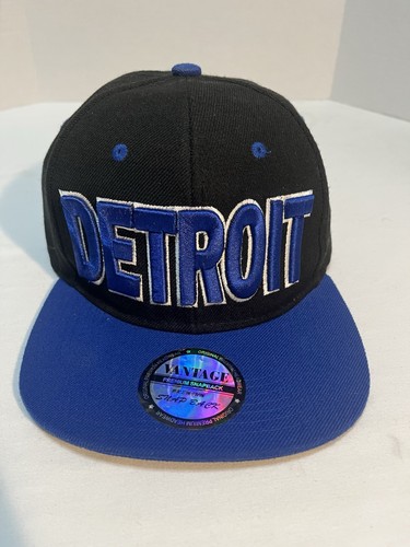 Detroit black blue - detroit, snapback